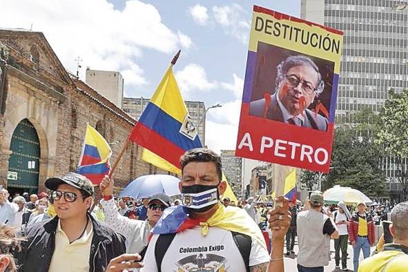 El respeto a la libertad de prensa fue otro de los pedidos de los contrarios al gobierno de Petro.