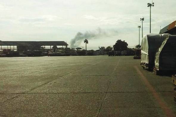 Vista de la zona de carga del aeropuerto de Tocumen.