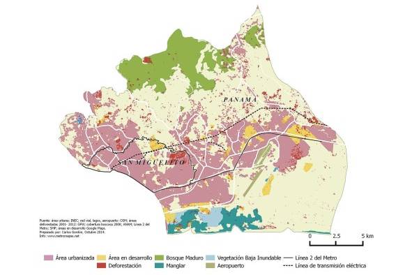 A pesar de existir marcos normativos que abordan los aspectos ambientales y territoriales, estos no se han implementado. En este mapa, la cuenca del río Juan Díaz, que a pesar de ser la cuenca que concentra la mayor proporción del área metropolitana y ser seriamente afectada por desastres naturales, con frecuencia, no cuenta con un plan de manejo de cuenca.