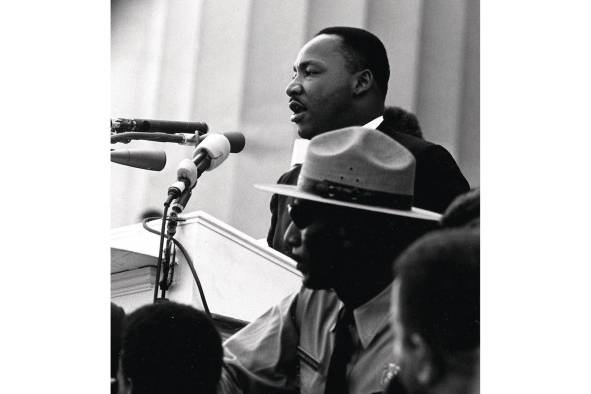 Martin Luther King durante su discurso 'I have a dream'.