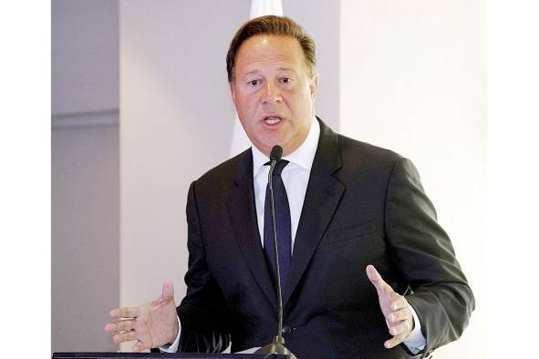 El expresidente Juan Carlos Varela