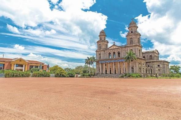 Antigua Catedral en Managua, Nicaragua.