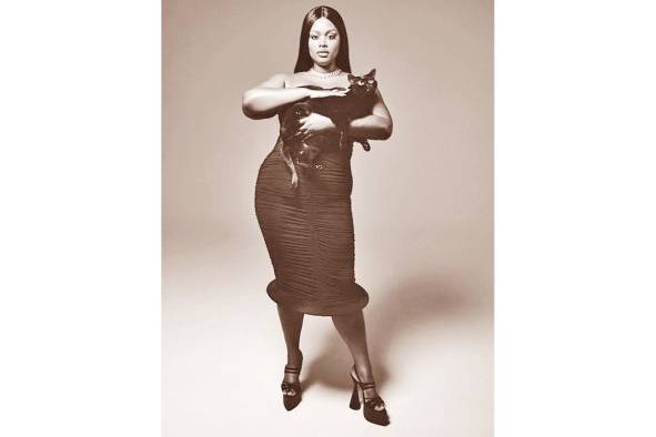 Precious Lee, modelo 'plus size' para British Vogue.