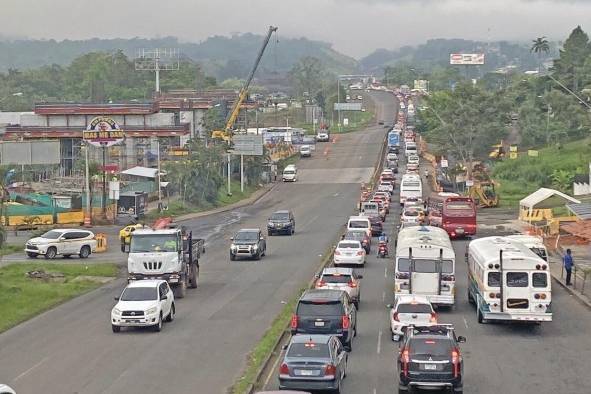 Una vista del centro de Arraiján en horas de la mañana