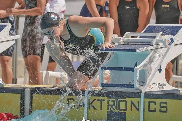 Carolina Cermelli durante los Juegos Bolivarianos en Valledupar.