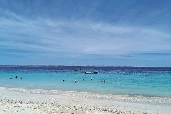 Playa Isla Iguana ofrece una fauna de arrecifes de Coral