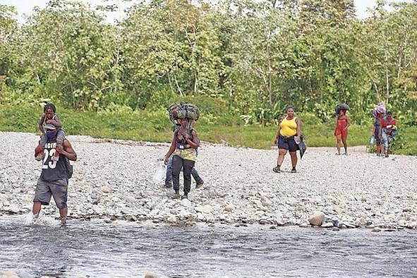 La selva de Darién, uno de los tramos más peligrosos en la ruta hacia el norte.