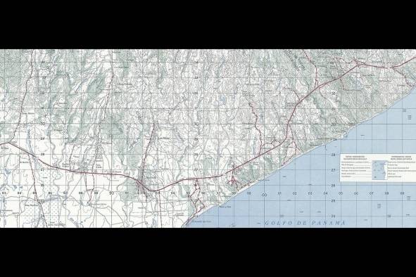 Buena parte de las hojas topográficas a escala 1:50,000 que conforman la cartografía nacional publicadas por el Instituto Nacional Tommy Guardia, fueron elaboradas en colaboración con el Inter American Geodetic Institute. Aquí una sección del mapa topográfico del área de Río Hato, Coclé.