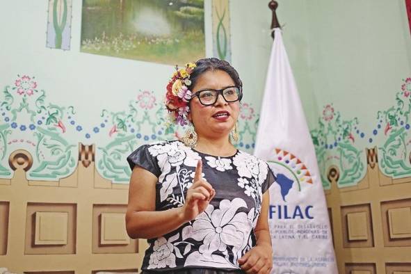 Dali Ángel Pérez es la coordinadora del Programa Emblemático de Mujer y Juventud del Fondo para el Desarrollo de Pueblos Indígenas de América Latina y el Caribe.