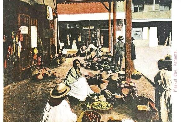 Día de mercado en Panamá.