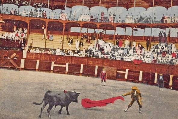 Maduro Jr.: corrida de toros, Vista Alegre, Panamá. Tarjeta postal #337.