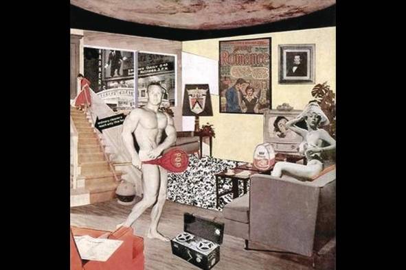 Obra: '¿Qué es lo que hace que los hogares de hoy sean tan diferentes, tan atractivos?', de Richard Hamilton.