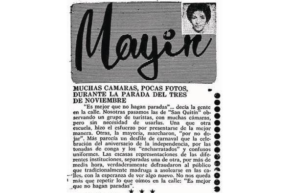 Columna de opinión 'Mayín' en el diario 'El Día'.