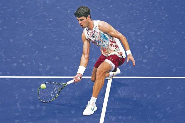 Carlos Alcaraz durante el US Open 2023