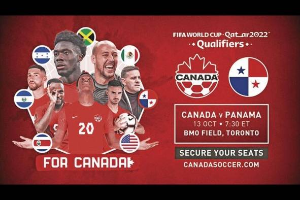 El partido ante Panamá que cierra en Toronto la ventana clasificatoria de octubre, es promocionado con enorme expectativa entre los canadienses.