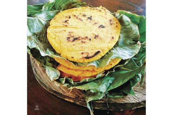 Tortillas asadas en bijao