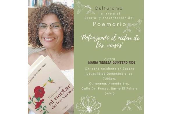 'Polinizando el néctar de los versos' es un poemario que recoge parte la esencia de la poetisa chiricana.