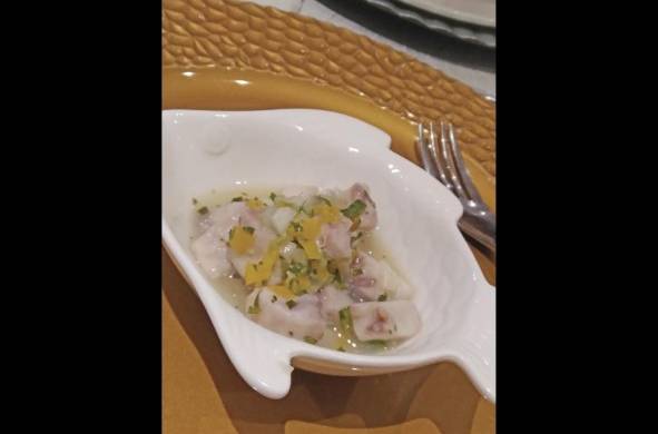 Ceviche de corvina lona