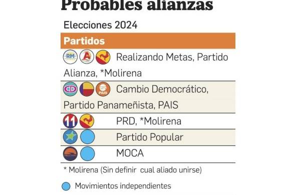 Las probables alianzas para las elecciones generales de 2024