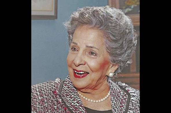 Rosario Arias de Galindo, a sus 86 años de edad.