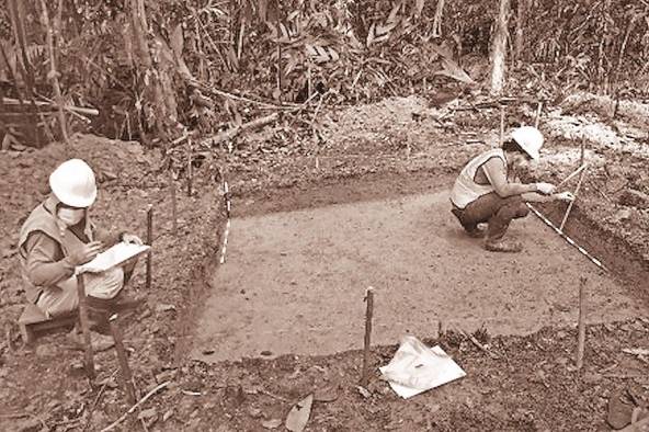 Registro de la excavación arqueológica.