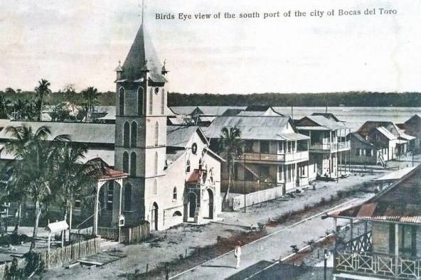 Vista del puerto sur de la ciudad de Bocas del Toro