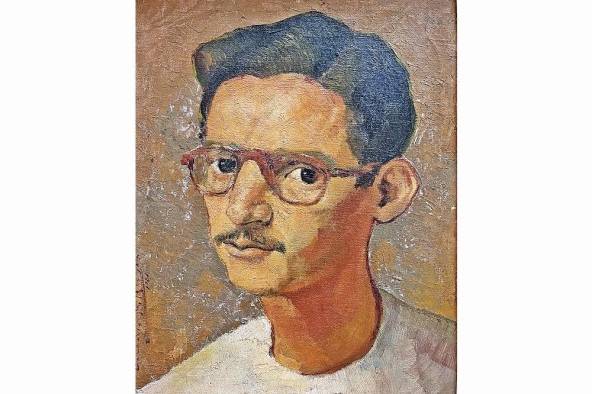 Retrato de Guillermo Trujillo 1952 de Arcadio Blanco, compañero de Guillermo cuando hacían sus estudios en la Real Academia de San Fernando de Madrid.