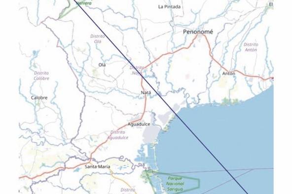 El próximo 14 de octubre de este año se podrá apreciar un eclipse solar anular desde gran parte del territorio panameño.