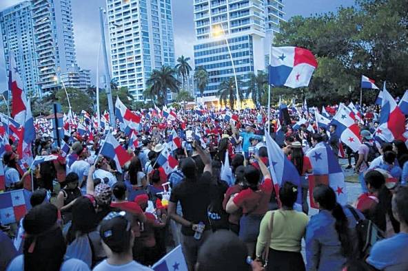 Uno de los principales puntos de Reunión de los manifestantes fue la Cinta Costera.