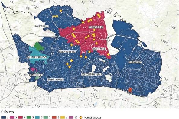 Urban Risk Center de Florida State University y el Laboratorio de Aceleración del Pnud realizaron un análisis geoespacial, a partir del uso de datos de los censos de población.