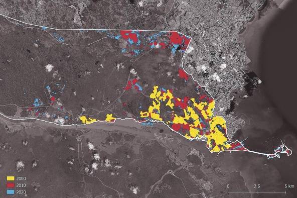 El mayor impacto en la expansión de la huella urbana en el corregimiento de Ancón se ha dado, debido al desarrollo urbano e inmobiliario hacia sectores como el Estadio Rod Carew, Cerro Patacón y Condado del Rey.