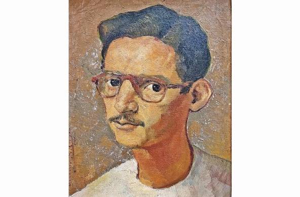 Retrato de Guillermo Trujillo 1952 de Arcadio Blanco, compañero de Guillermo cuando hacían sus estudios en la Real Academia de San Fernando de Madrid.