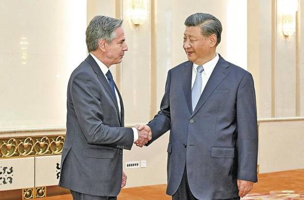 El presidente chino, Xi Jinping, y el secretario de Estado de EE.UU., Antony Blinken