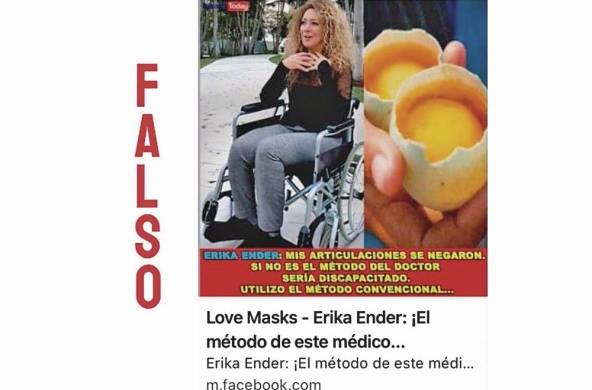 La cantautora panameña Erika Ender denuncia el uso de su imagen en una falsa publicidad en sus redes sociales