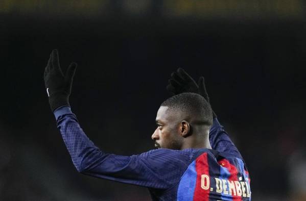 El delantero francés del FC Barcelona, Ousmane Dembélé, en una foto de archivo.