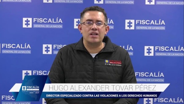 Hugo Alexander Tovar Pérez, director especializado contra las violaciones a los derechos humanos de la Fiscalía de Colombia.
