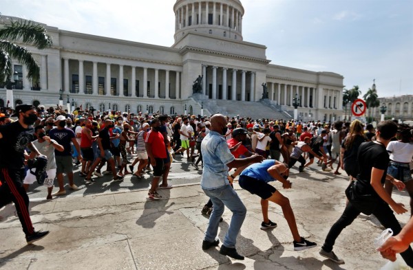 La Habana fue la ciudad donde se registraron las marchas antigubernamentales más multitudinarias.