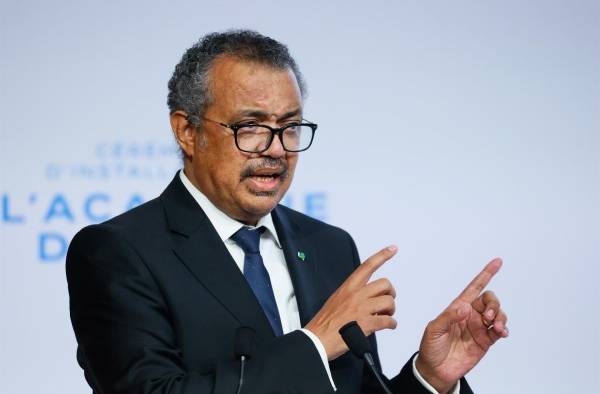 El director general de la OMS, Tedros Adhanom Ghebreyesus.