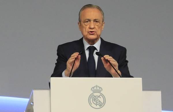 El presidente del Real Madrid, Florentino Pérez
