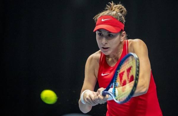 Belinda Bencic, en una foto de archivo de su participación en la Copa Billie Jean King con Suiza.