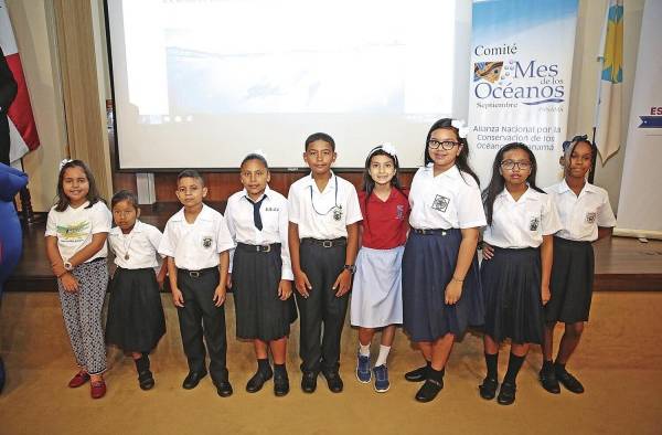 La pintura de niños fue premiada en el Mes de los Océanos.