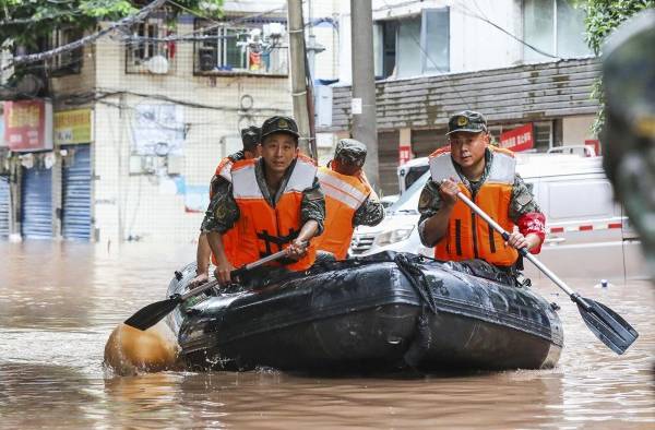 Lluvias torrenciales en China