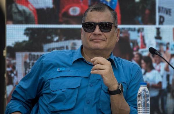 El expresidente de Ecuador, Rafael Correa, en Caracas, Venezuela, en una imagen de archivo.