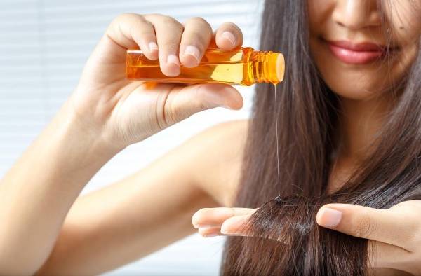 Aceite de oliva en el cabello