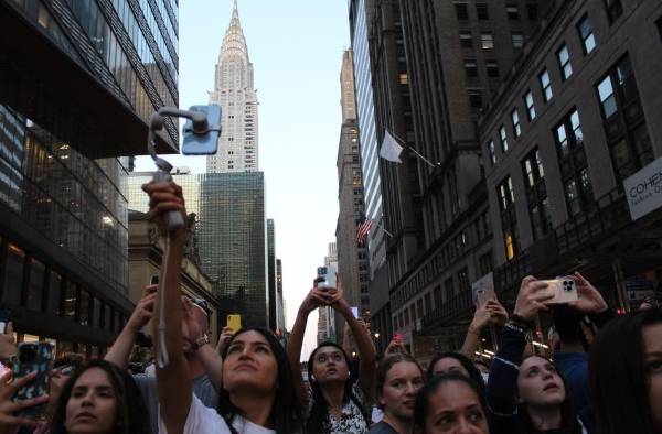 El Manhattanhenge, la puesta de sol más fotografiada de Nueva York