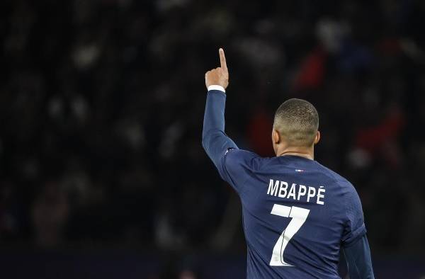 El jugador francés Kylian Mbappé.