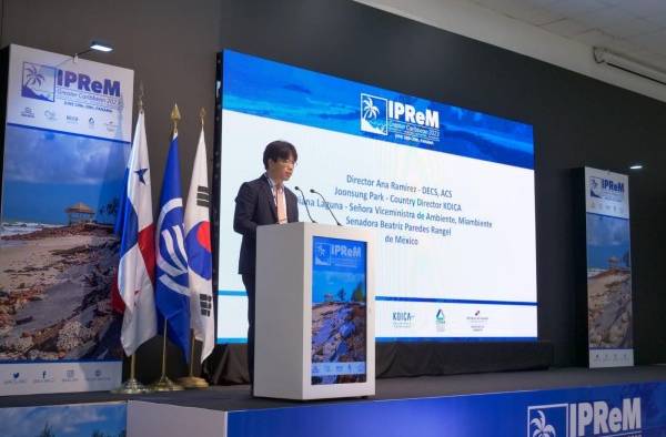 Joonsung Park, Director Regional KOICA, reiteró el compromiso del Gobierno de la República de Corea del Sur en seguir apoyando los esfuerzos para proteger las costas del caribe.