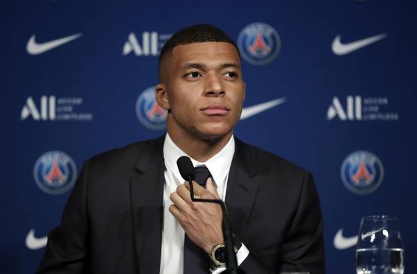 El jugador del Paris Saint Germain, Kylian Mbappé.