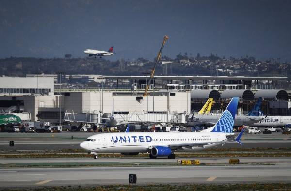 Vista de un Boeing 737-924 de United Airlines, en una fotografía de archivo.