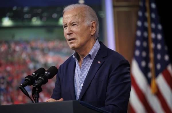 El presidente de EE.UU. Joe Biden, este 4 de julio de 2023.